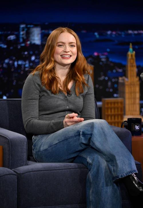 Sadie Sink at Tonight Show in New York, January 2025