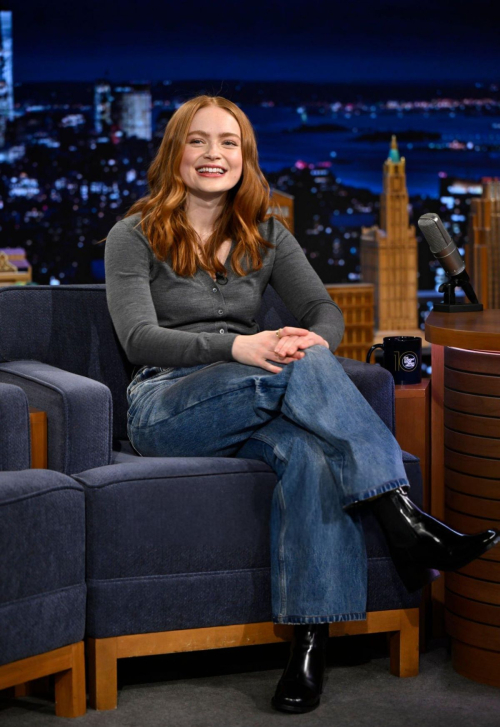 Sadie Sink at Tonight Show in New York, January 2025 6