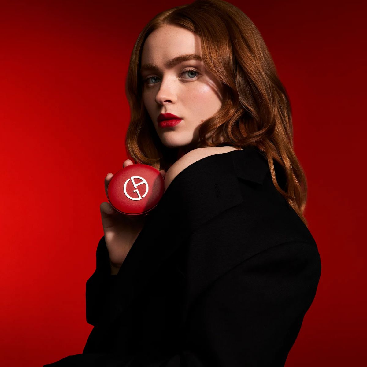 Sadie Sink for Armani Beauty Passione Campaign, January 2025