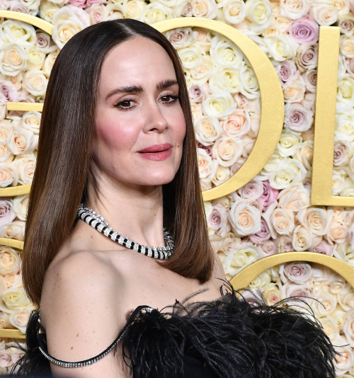 Sarah Paulson Looks Stunning at Golden Globes, January 2025