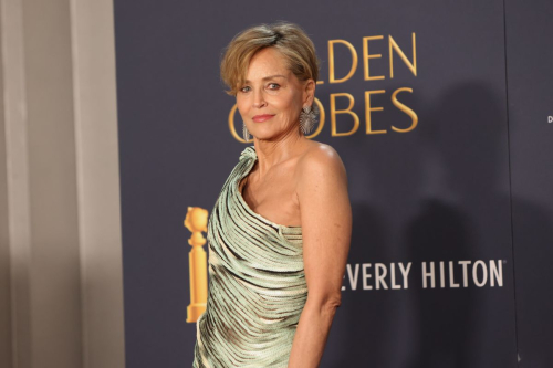 Sharon Stone Dazzles at Golden Globes in Beverly Hills, January 2025 3