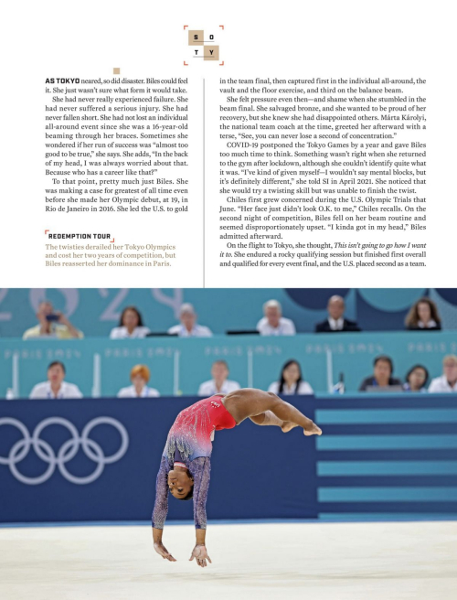 Simone Biles in Sports Illustrated, February 2025 11