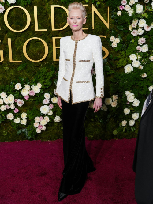 Tilda Swinton Exudes Glamour at Golden Globes, January 2025 2