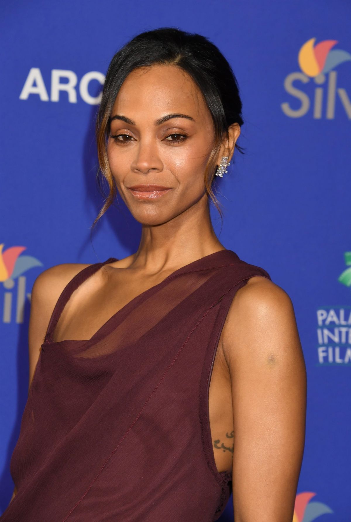 Zoe Saldaña at Palm Springs Film Awards, January 2025