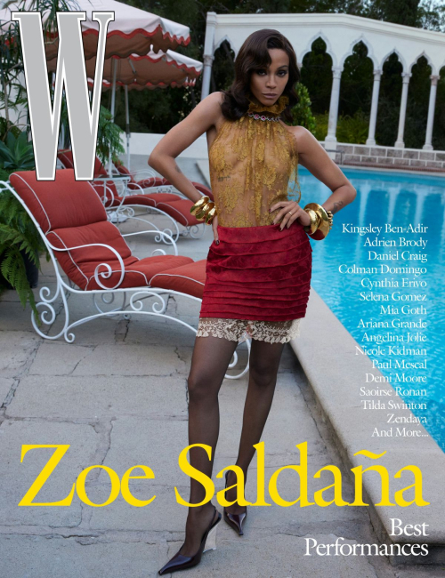 Zoe Saldaña in W Magazine Best Performances, January 2025