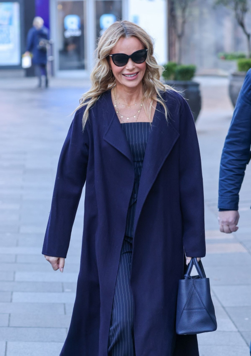 Amanda Holden Arrives at Heart Radio, February 2025 1