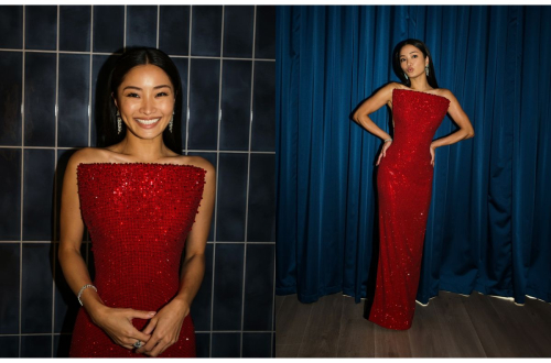 Anna Sawai at SAG Awards Prep Photo Diary for Who What Wear, February 2025 14