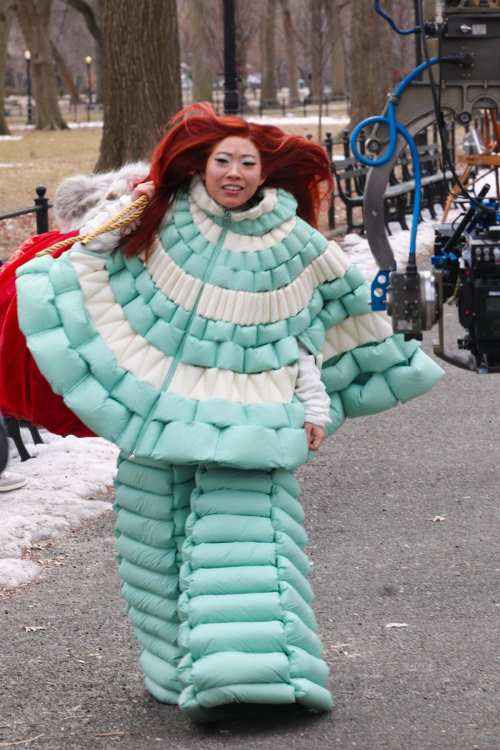 Awkwafina on The Man with the Bag Set in New York, February 2025