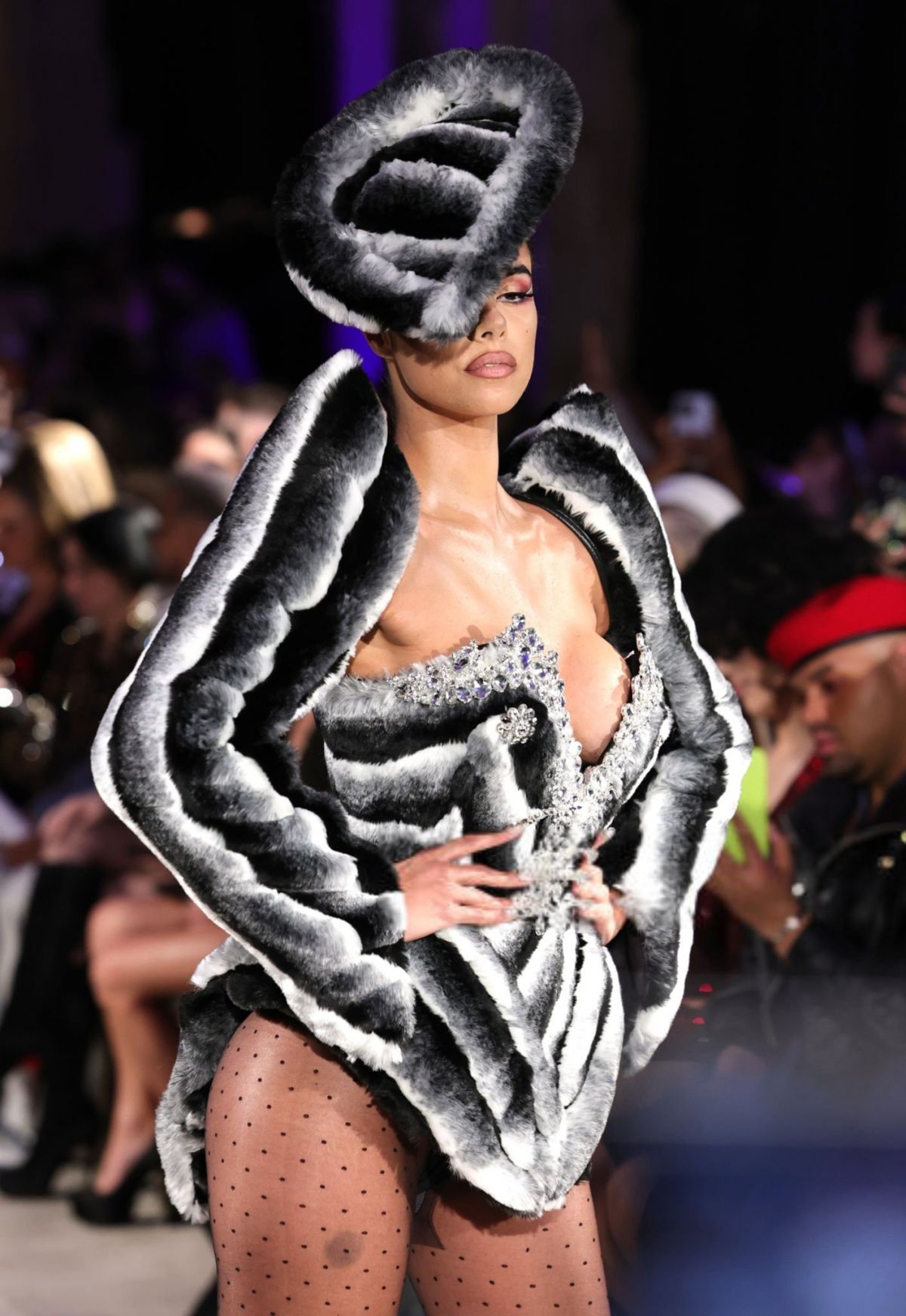 Bodine Koehler Walks Runway at The Blonds Fashion Show, February 2025