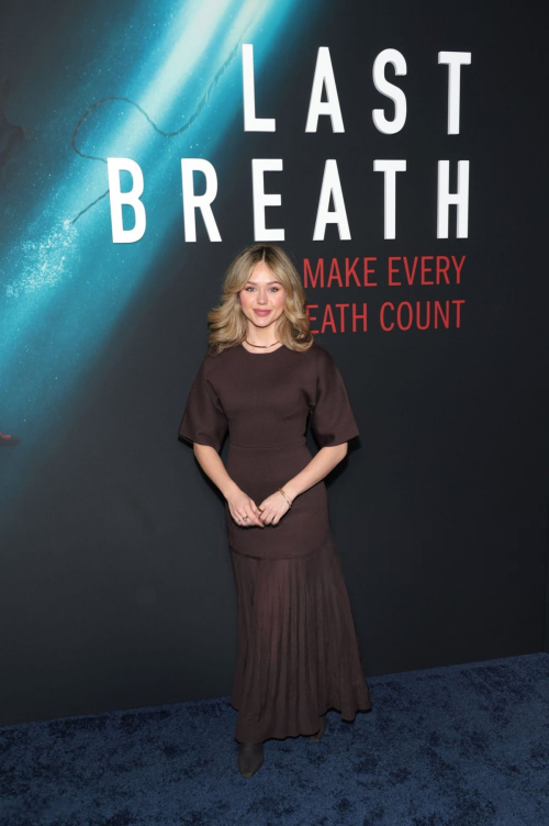 Brec Bassinger at Last Breath Premiere, New York City February 2025 1