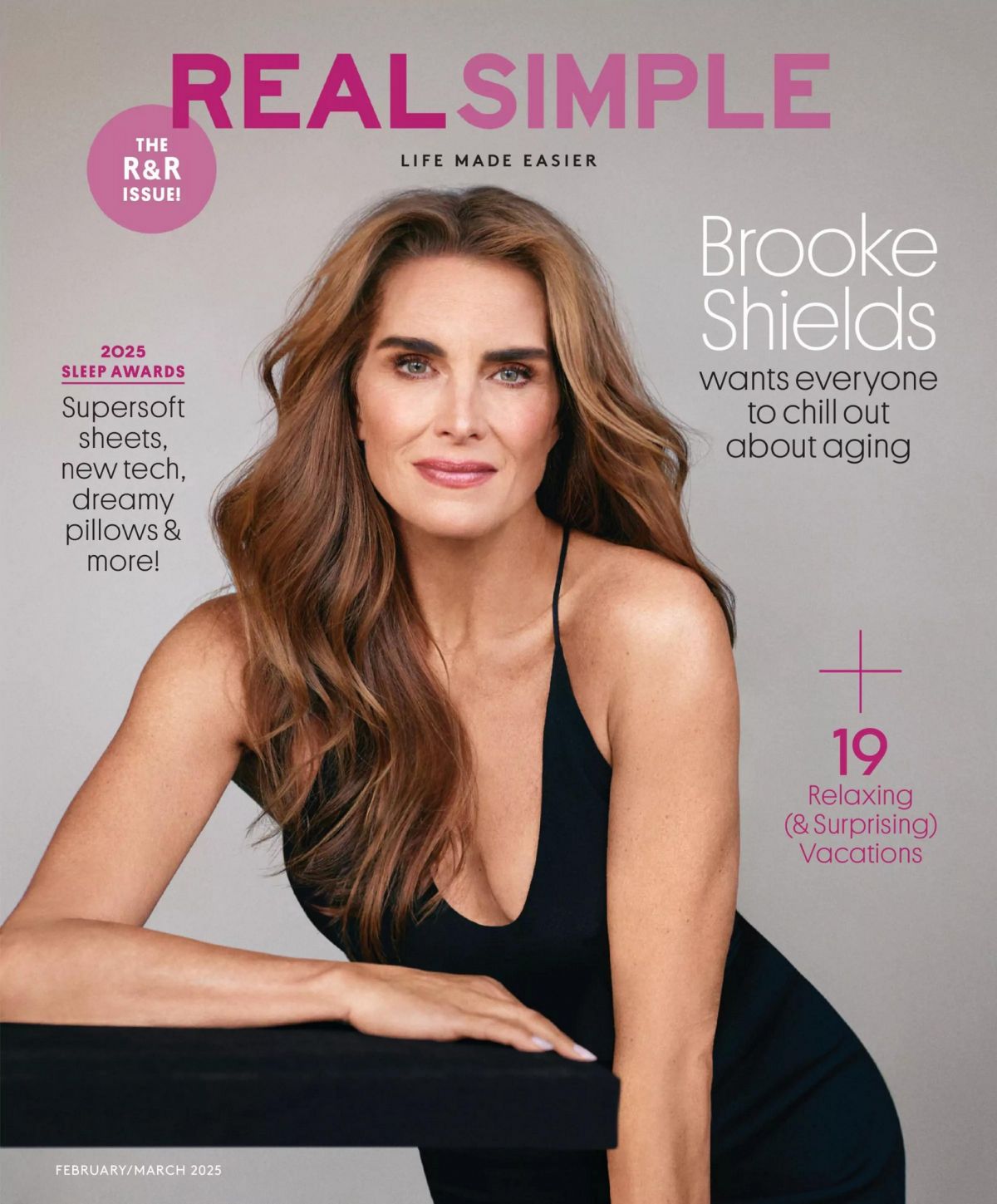 Brooke Shields in Real Simple Magazine, Feb 2025