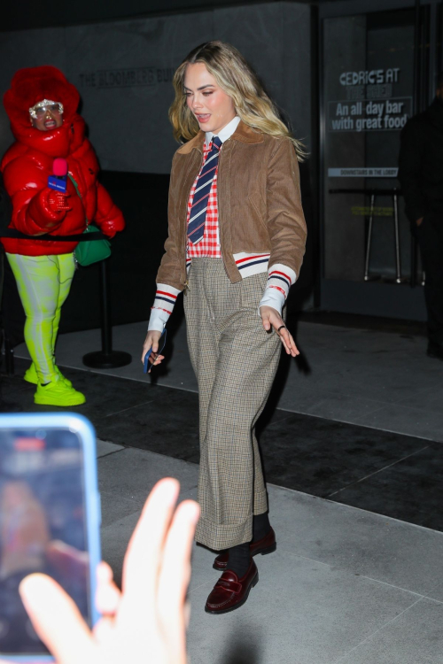 Cara Delevingne Leaves Thom Browne NYFW Show, February 2025 2