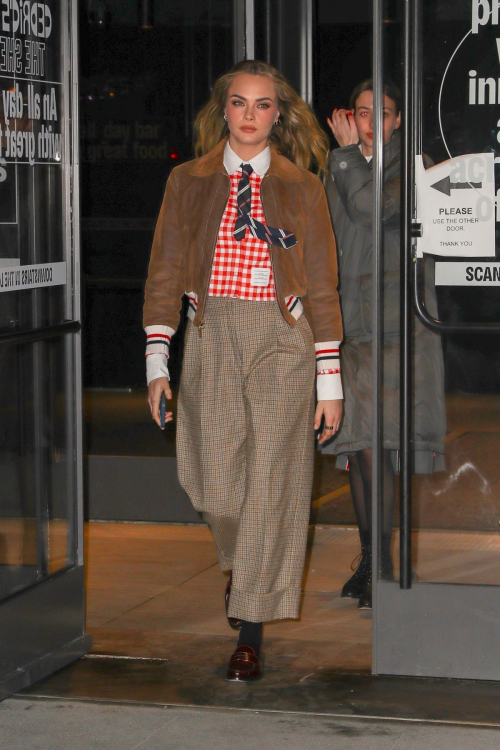 Cara Delevingne Leaves Thom Browne NYFW Show, February 2025 4