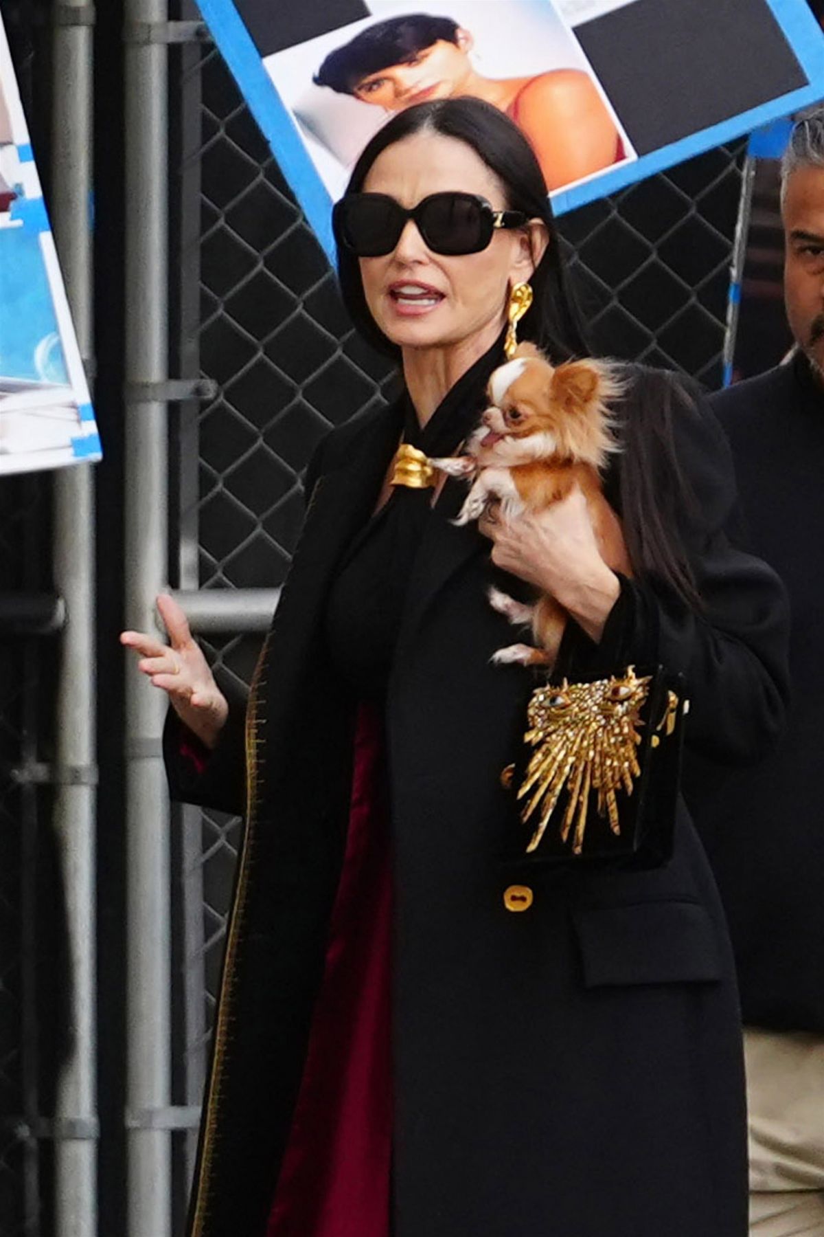 Demi Moore Arrives at Jimmy Kimmel Live in Hollywood, February 2025