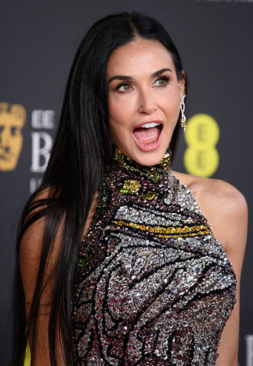 Demi Moore at EE BAFTA Film Awards Red Carpet, February 2025 2