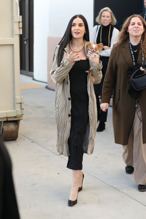 Demi Moore Out with Dog in Santa Barbara, February 2025 2