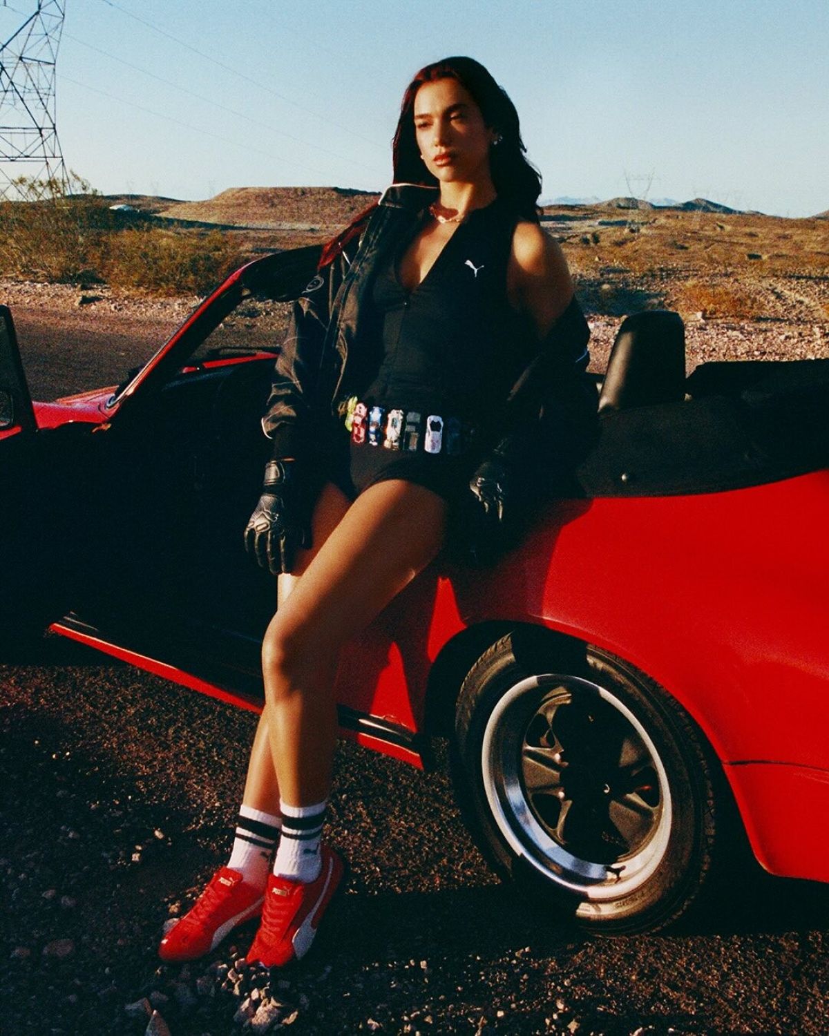 Dua Lipa for Puma Speedcat Campaign