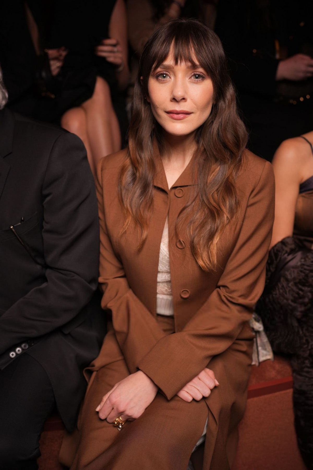 Elizabeth Olsen at Fendi Fashion Show Milan Fashion Week, February 2025