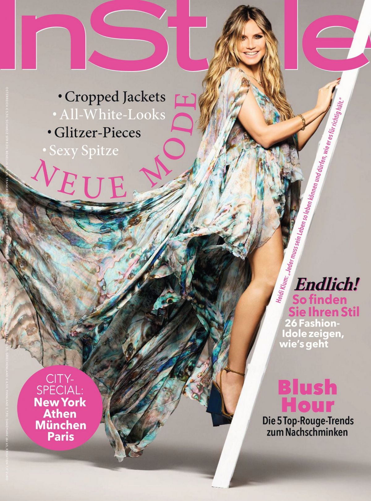 Heidi Klum in InStyle Germany, March 2025