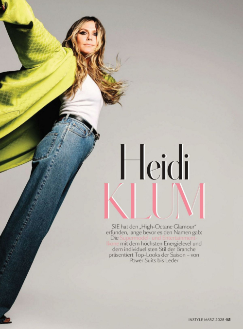 Heidi Klum in InStyle Germany, March 2025 22