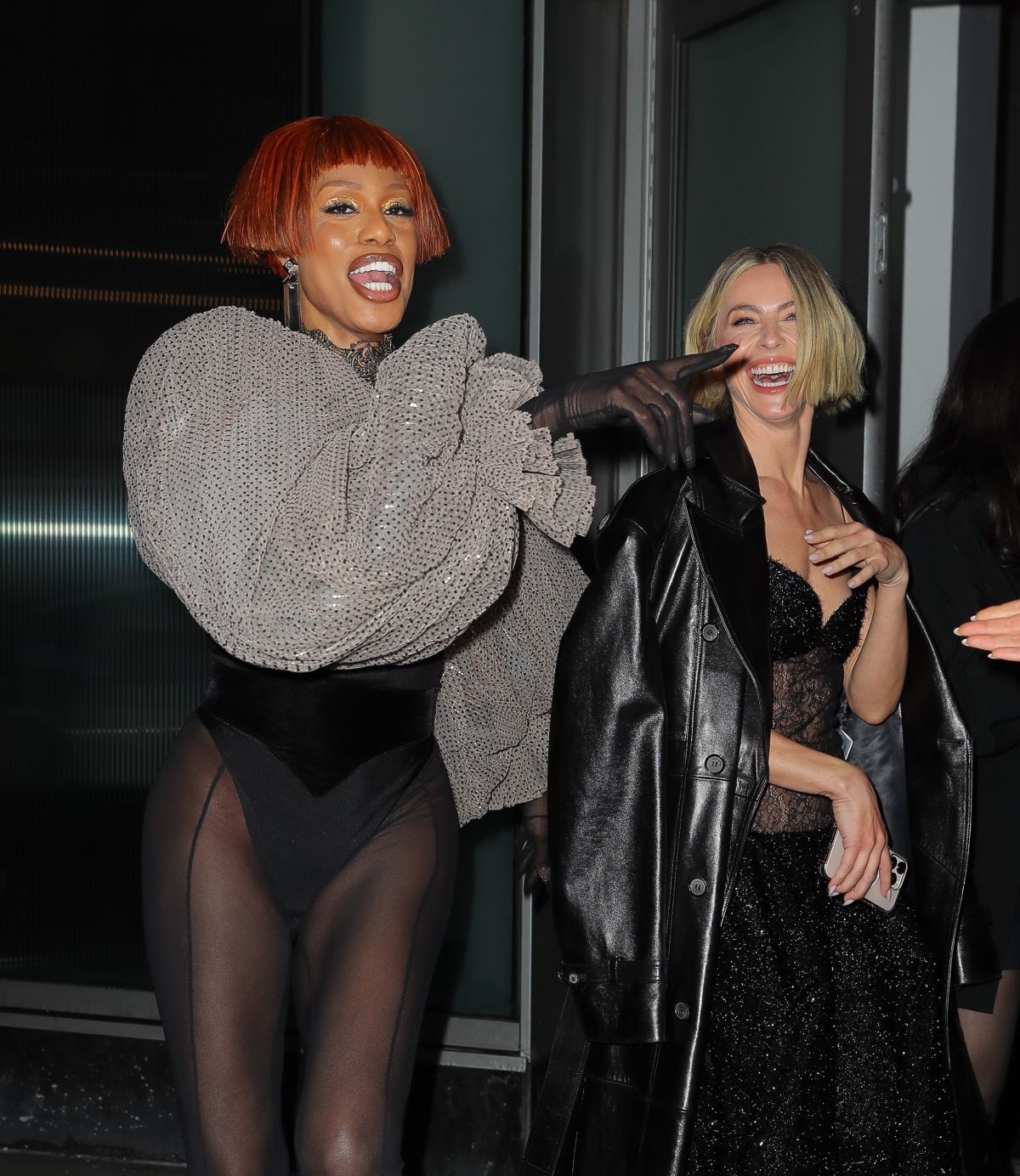 Julianne Hough & Laverne Cox Leave Christian Siriano Show, February 2025