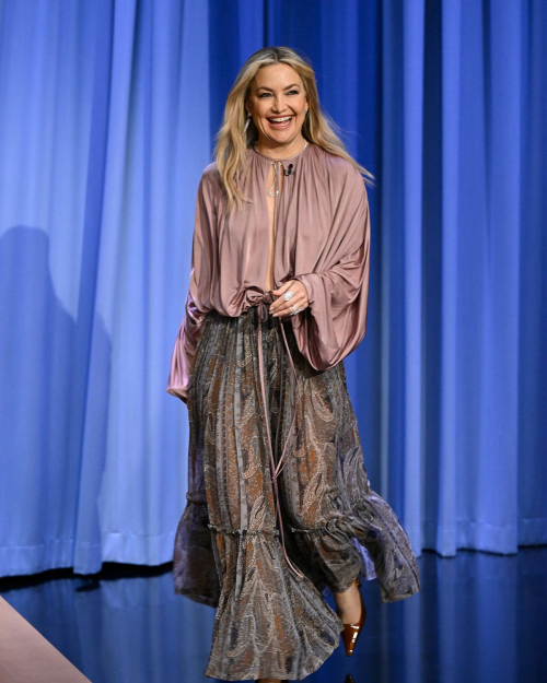 Kate Hudson on The Tonight Show with Jimmy Fallon, February 2025 6