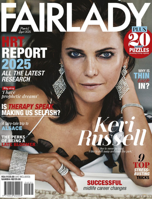 Keri Russell in Fairlady Magazine, March 2025