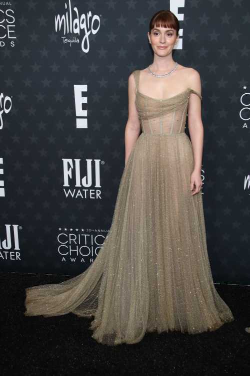 Leighton Meester at Critics Choice Awards, February 2025