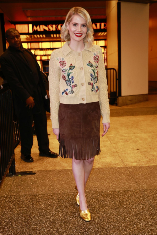 Lucy Boynton Leaves CBS Mornings Studio, February 2025 5