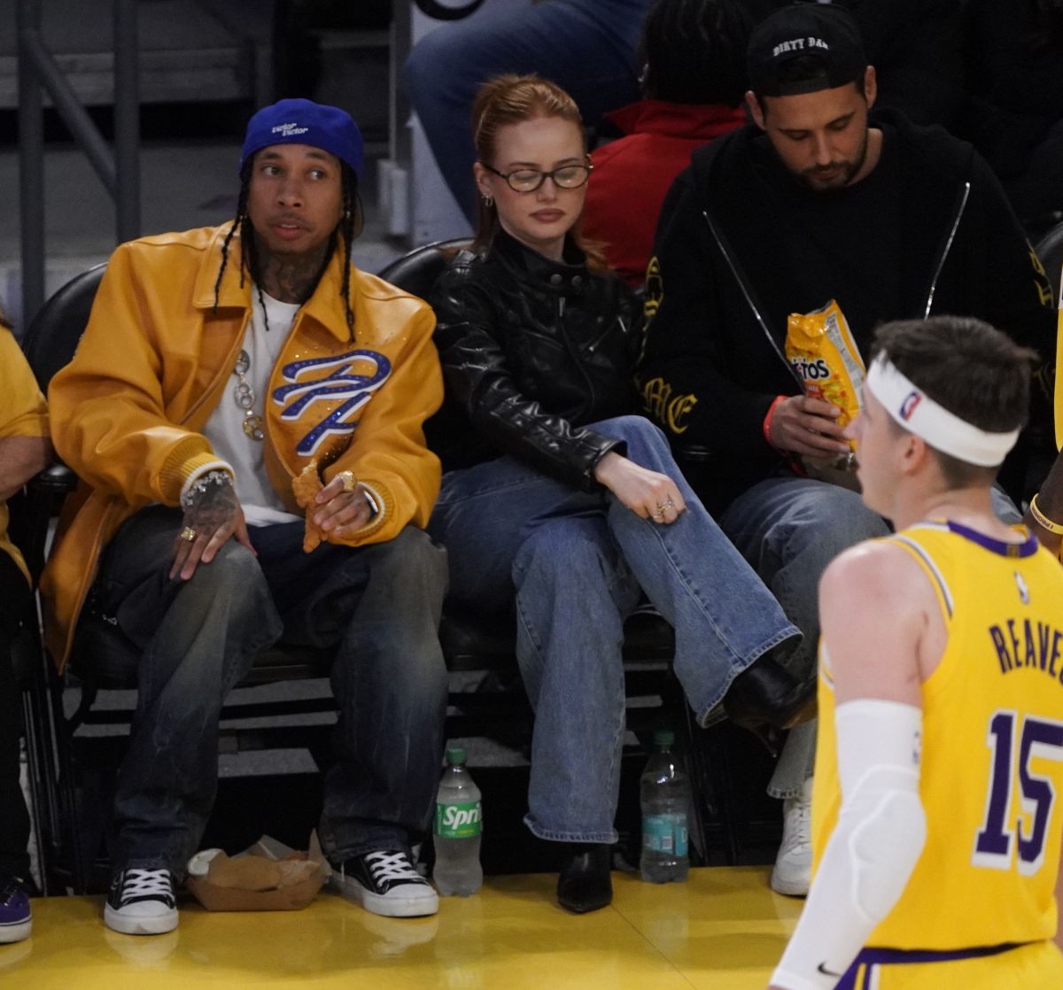 Madelaine Petsch at LA Lakers vs. Charlotte Hornets Game, February 2025