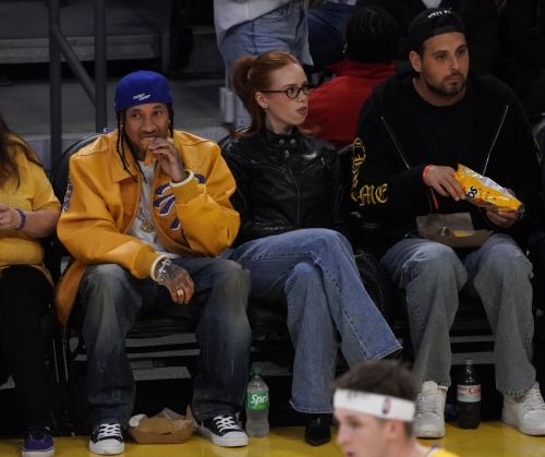 Madelaine Petsch at LA Lakers vs. Charlotte Hornets Game, February 2025 5