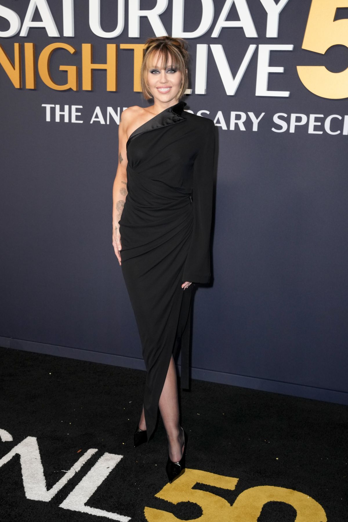 Miley Cyrus at SNL 50th Anniversary Event NYC, February 2025