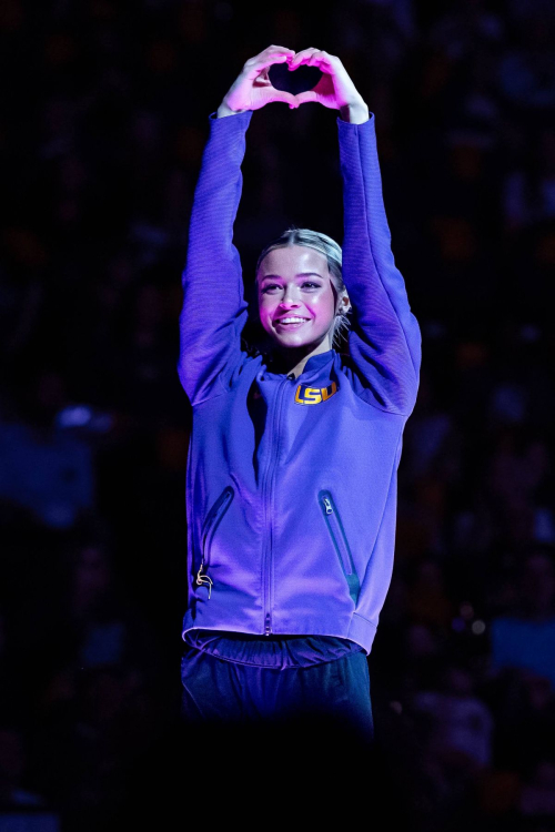 Olivia Dunne at Missouri v LSU Gymnastics Meet, January 2025