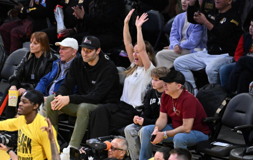 Olivia Wilde at Lakers vs Warriors Game, February 2025 1