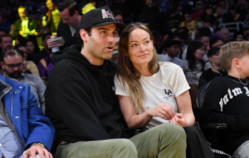 Olivia Wilde at Lakers vs Warriors Game, February 2025 2