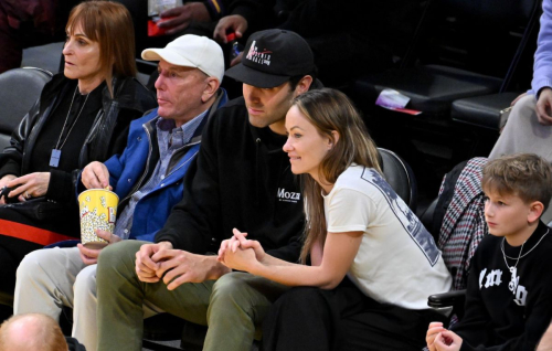 Olivia Wilde at Lakers vs Warriors Game, February 2025 4