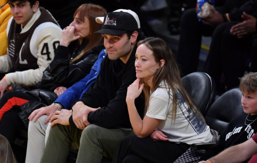 Olivia Wilde at Lakers vs Warriors Game, February 2025 7