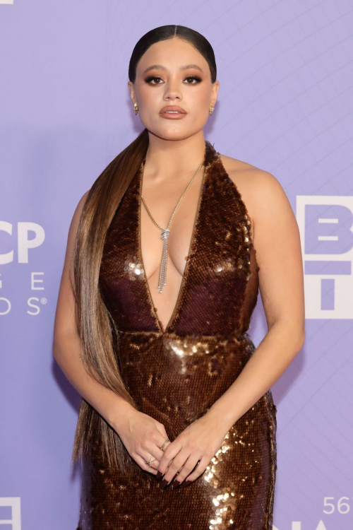 Sarah Jeffery at NAACP Image Awards, Pasadena February 2025 3