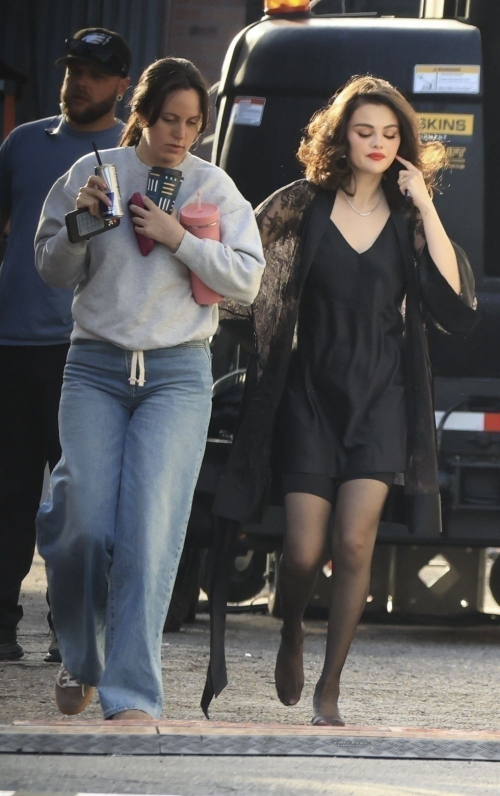 Selena Gomez and Benny Blanco on Music Video Set, Los Angeles 2025 14