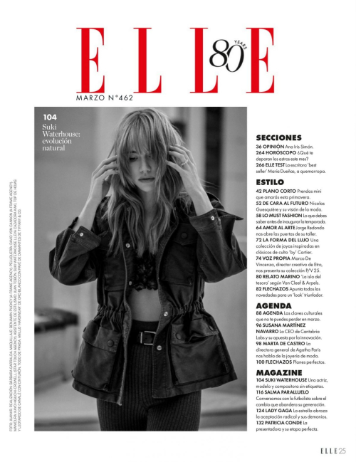 Suki Waterhouse Elle Spain Cover, March 2025 14