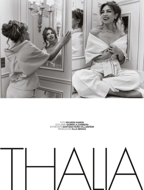 Thalia Featured in Elle Magazine, Mexico, February 2025 4