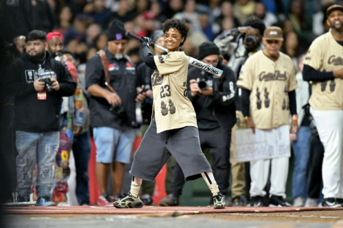 Tyla at Cactus Jack HBCU Celebrity Softball Classic, February 2025 2