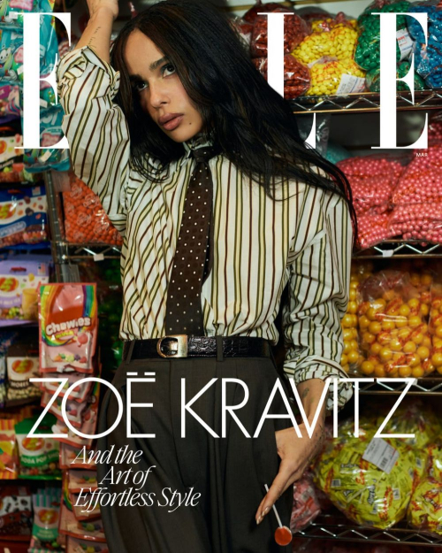 Zoe Kravitz for US Elle, March 2025