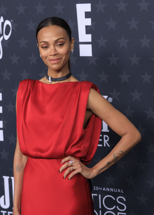 Zoe Saldana at 30th Annual Critics Choice Awards, February 2025 4