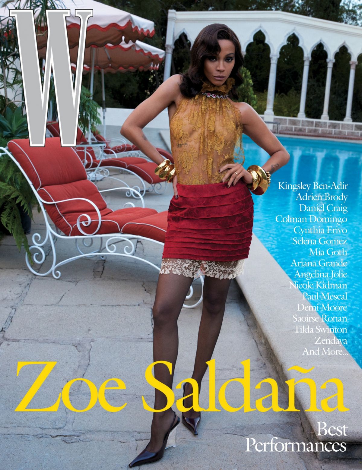 Zoe Saldana in W Magazine Best Performances, January 2025