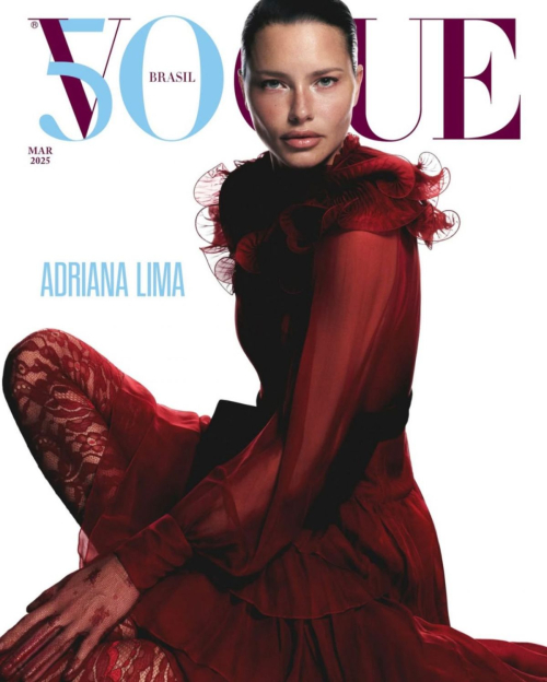 Adriana Lima for Vogue Brazil, March 2025