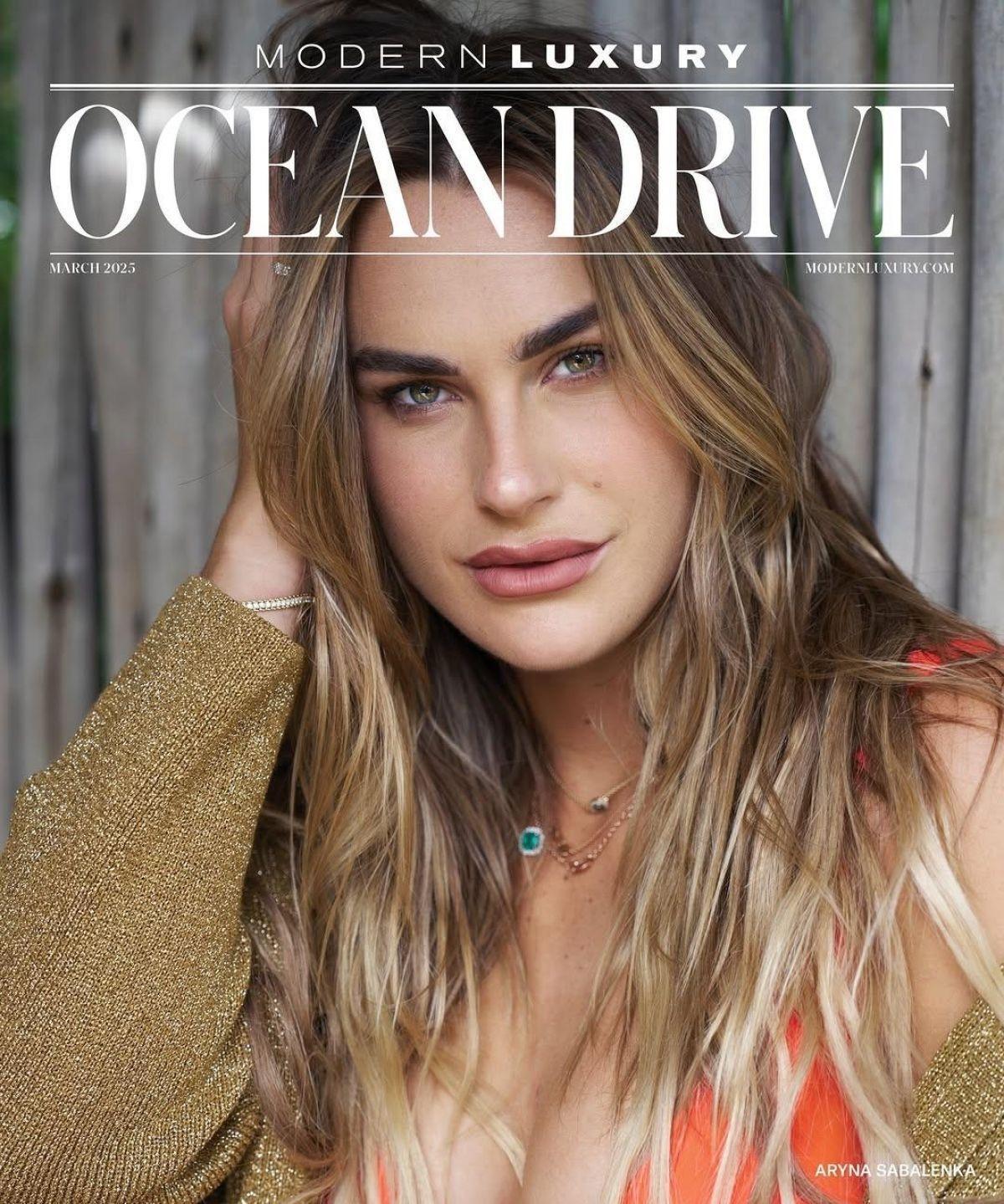 Aryna Sabalenka for Modern Luxury Ocean Drive Magazine, March 2025