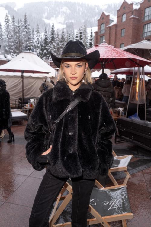 Emilia Silberg at The Snow Lodge x Revolve Apres Ski, February 2025