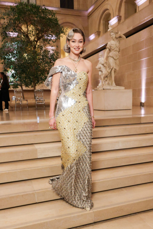 Gigi Hadid at Le Grand Diner du Louvre, Paris, March 2025