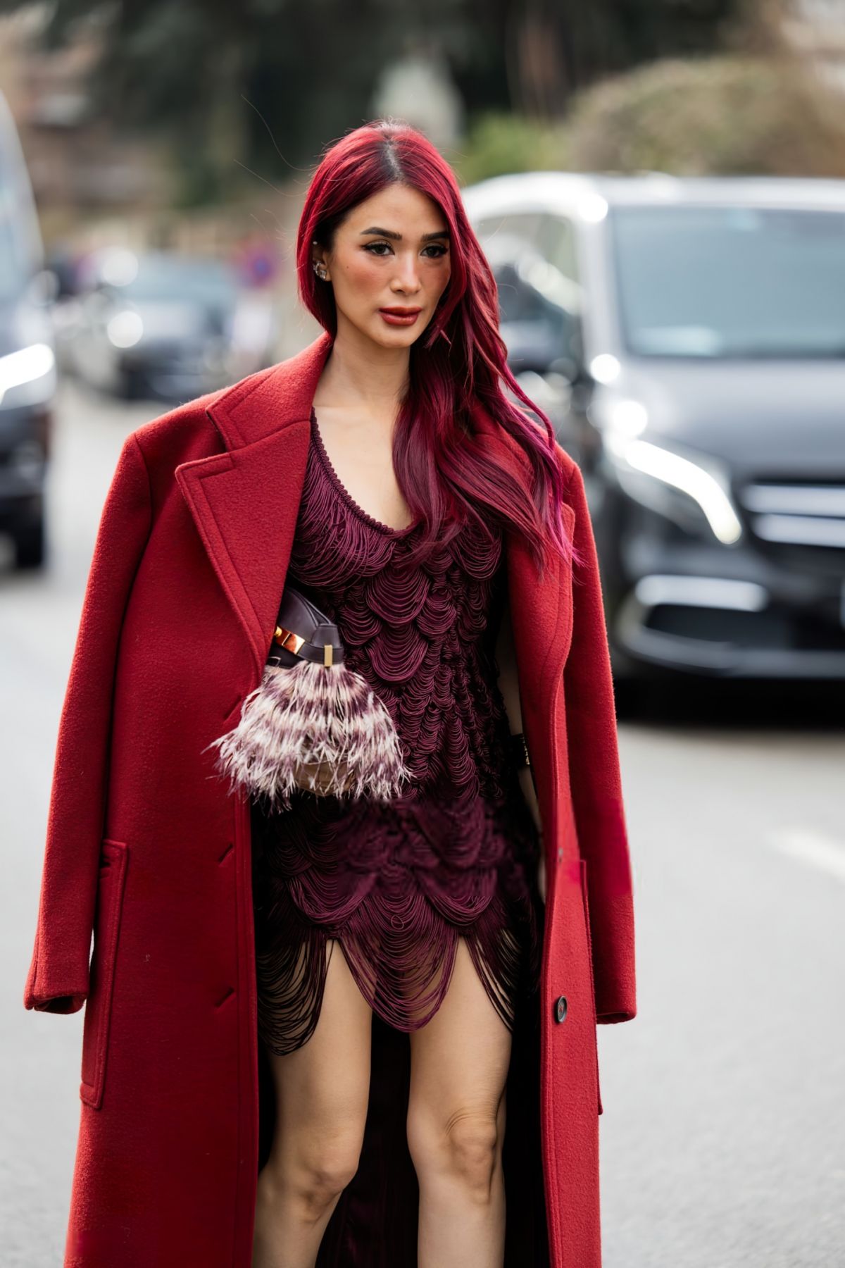 Heart Evangelista at Ferragamo Autumn-Winter Show, Milan Fashion Week, March 2025